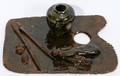 062052 GEORGE E OHR SIGNED EARTHENWARE ARTIST PALETTE