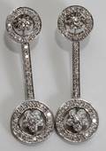 102067 400 CT DIAMOND DOUBLE CIRCLE EARRINGS L 2