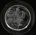 121138 LALIQUE ROSE DE SONGERIE DREAM ROSE PLATE
