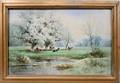 102091 CARL WEBER WC CATTLE AMONGST APPLE BLOSSOMS