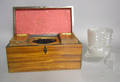 Regency mahogany tea caddy