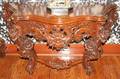 112104 ROCOCO STYLE MAHOGANY CONSOLES MODERN PAIR