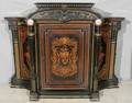 112091 FRENCH LOUIS XVI STYLE WOOD MUSIC CABINET