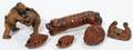 111206 JAPANESE WOOD OKIMONO  FIGURAL NETSUKE 6