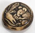 111195 JAPANESE CARVED MANJU NETSUKE 19TH C