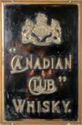 110109 CANADIAN CLUB WHISKEY METAL PLAQUE 24 16