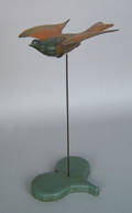 American carved and painted flying dove early 20th c