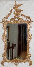 121167 CHIPPENDALE STYLE GILT WALL MIRROR 62 X 31