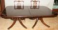 122146 BAKER MAHOGANY DINING TABLE AND EIGHT CHAIRS