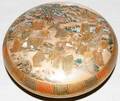 122166 SATSUMA PORCELAIN COVERED BOX DIA 4 14