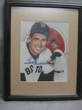 120135 TED WILLIAMS AUTOGRAPHED COLOR PRINT H 10