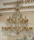 112127 MARIA THERESA BRASS  CRYSTAL CHANDELIER