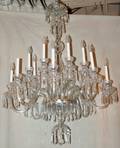 102179 CRYSTAL CHANDELIER 16 LIGHT TWO TIER H 54