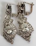 122125 GOLD AND APPROX 25CTTW DIAMOND DROP EARRINGS