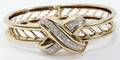 122203 DIAMOND  GOLD BRACELET CUFF STYLE 415 GR