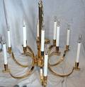 110175 MODERN TWELVE LIGHT CHANDELIER LATE 20 TH C