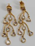 102211 500 CT ROUGH CUT DIAMOND EARRINGS L 2