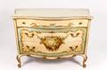 Italian Vernis Martin Style 3 Drawer Painted Chest