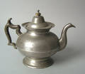Massachusetts pewter teapot ca 1840