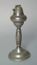 Massachusetts pewter whale oil lamp ca 1840