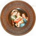 122231 A BARACCHI PAINTED ITALIAN PORCELAIN PLAQUE