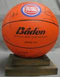 120221 DETROIT PISTONS AUTOGRAPHED BASKETBALL