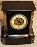 110223 VICTORIAN PRINCE ALBERT MARBLE MANTLE CLOCK