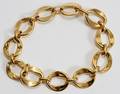 121268 CHANEL GOLD TONE LINK NECKLACE L 18