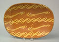 Pennsylvania oval redware loaf dish early 19th c