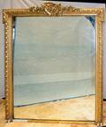 121327 LARGE GILT FRAME MIRROR 59 X 50