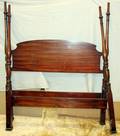 121335 MAHOGANY CANOPY BED BY DREXEL H 68 W 54