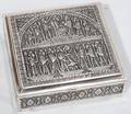 111347 PERSIAN SILVER HINGED BOX H 1 W 3 12