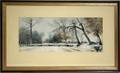 110238 JOSEPH P PALMER WATERCOLOR WINTER RIVER SCENE