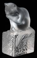 120160 LALIQUE CRYSTAL CAT H 5 W 2 L 3