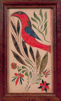 Pennsylvania watercolor and ink on paper fraktur bookplate 19th c