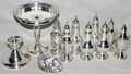 122350 STERLING SALT  PEPPER SHAKERS FOUR PAIRS