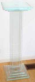 122328 CONTEMPORARY ACRYLIC SQUARE PEDESTAL H 36