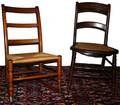 121376 ANTIQUE ARMLESS ROCKING CHAIR  SIDE CHAIR