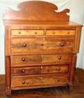 120304 AMERICAN MAPLE AND PINE SIX DRAWER DRESSER