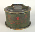 Painted poplar kitchen canister 19th c