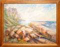 102344 RUSKIN STONE OIL ROCKPORT ROCKY COASTLINE