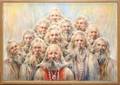 102333 RUSKIN STONE OIL ON CANVAS MODERN APOSTLES