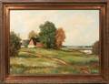 102307 JOSEF KROTTER OIL ENGLISH LANDSCAPE
