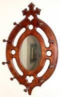 121366 VICTORIAN STYLE MAHOGANY HAT RACK H 45