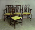 Set of 8 Chippendale style mahogany dining chairs