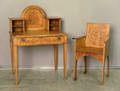 Art deco ladies writing desk and chair