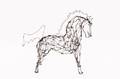 Thai Varick Wire Horse Sculpture