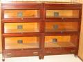 122389 BARRISTER MAHOGANY BOOKCASES PAIR H 50 12