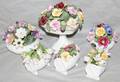 120322 AYNSLEY PORCELAIN FLORAL GROUPING SIX PIECES