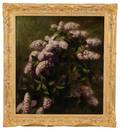 Claude Buck Lilac Oil Painting Signed